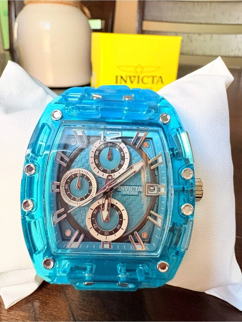 Invicta Blue Silicone Strap Watch